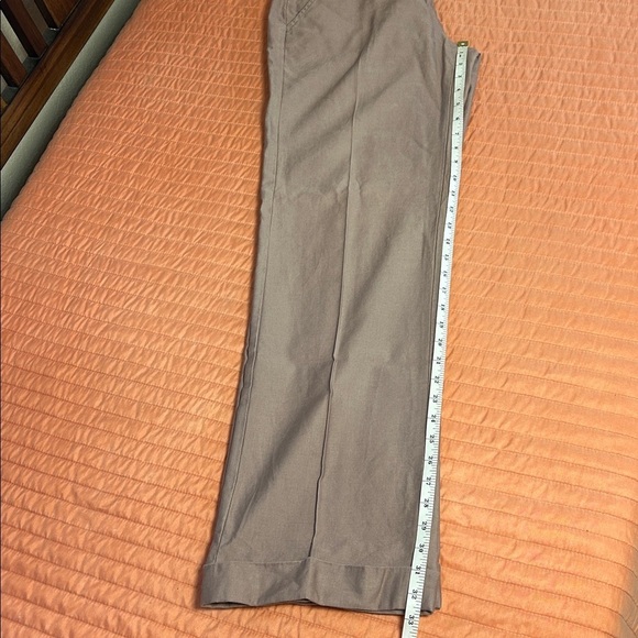 Sundance Wide Leg Cuffed Linen Blend Trouser Dress Pants Blush Purple Sz 10 - Picture 9 of 15